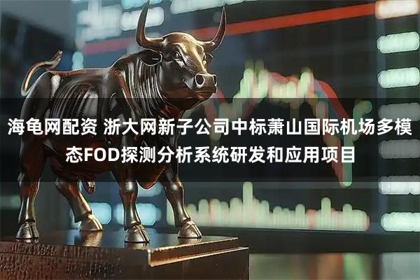 海龟网配资 浙大网新子公司中标萧山国际机场多模态FOD探测分析系统研发和应用项目